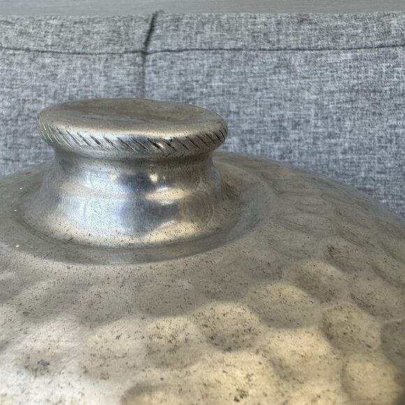 VINTAGE NASCO ITALY HAMMERED ALUMINUM ICE BUCKET BALE HANDLE MCM RETRO - Picture 4 of 8